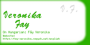 veronika fay business card